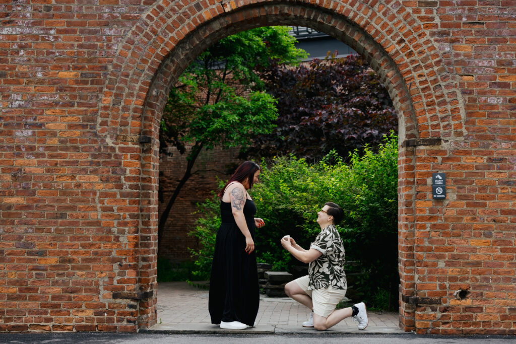 Queer Couple Proposal Dumbo Brooklyn