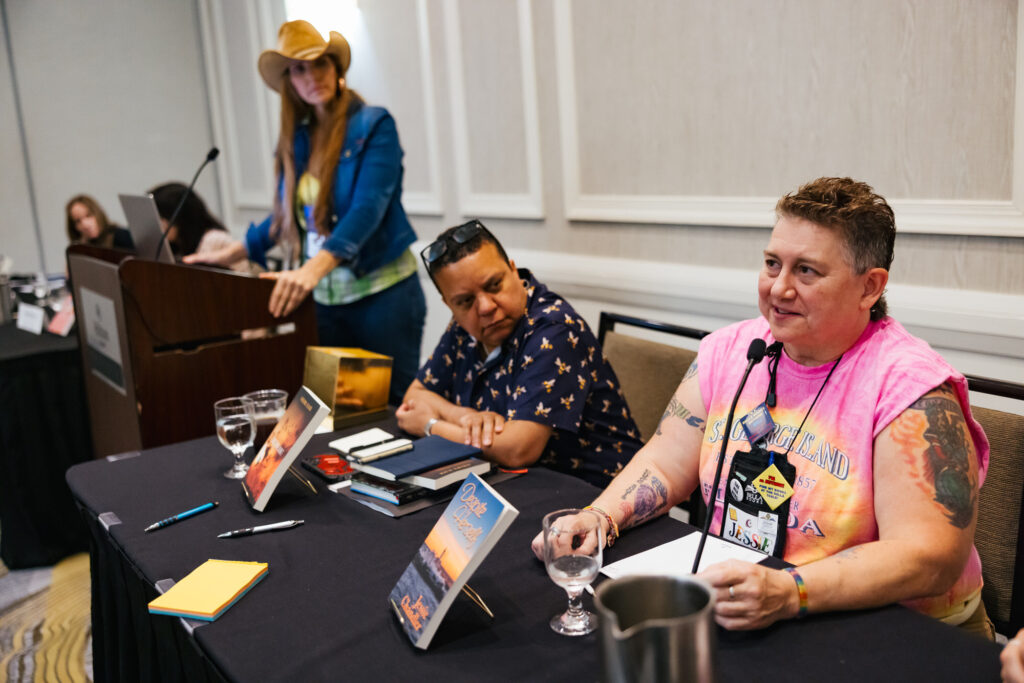 Candid moment captured by Tiny House Photo during a panel at the GCLS annual event in Albany, NY
