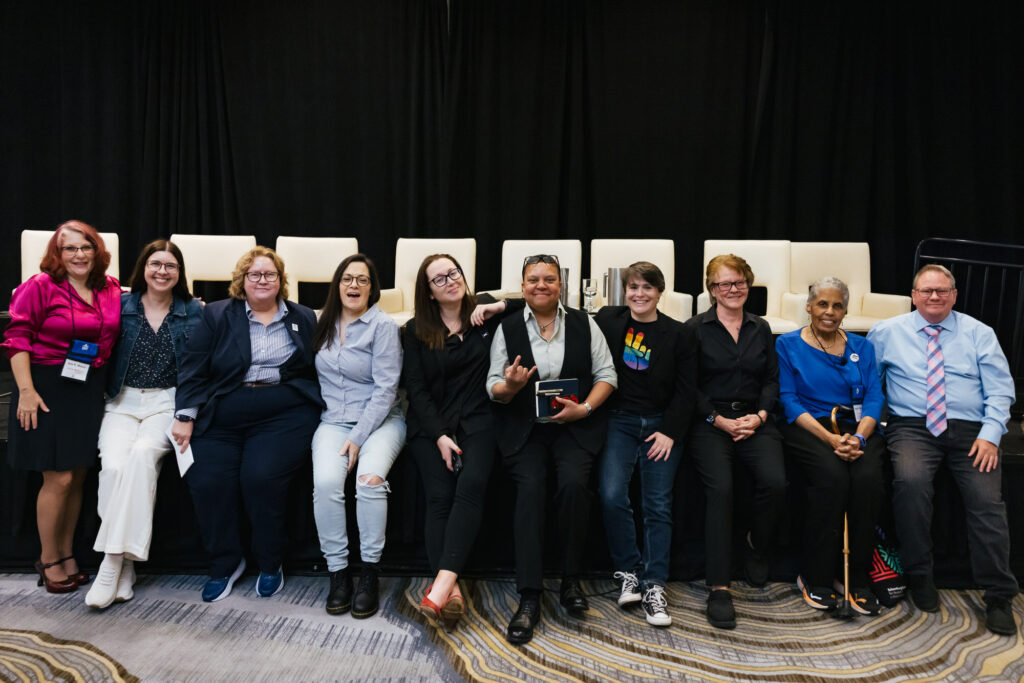 Candid moment captured by Tiny House Photo during a panel at the GCLS annual event in Albany, NY