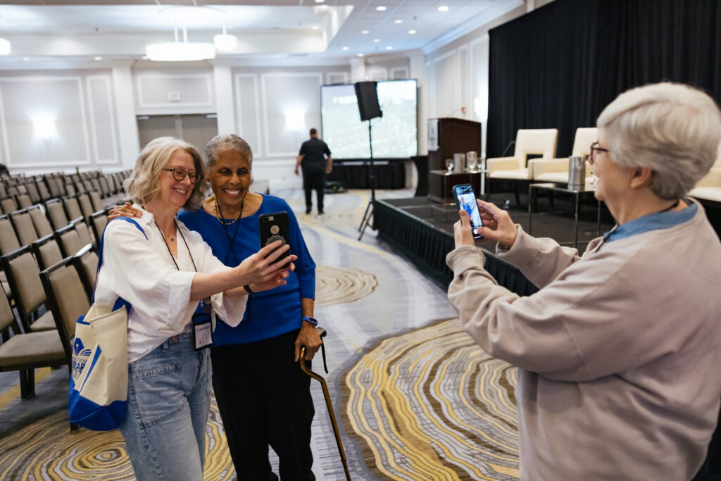 Candid moment captured by Tiny House Photo during a panel at the GCLS annual event in Albany, NY