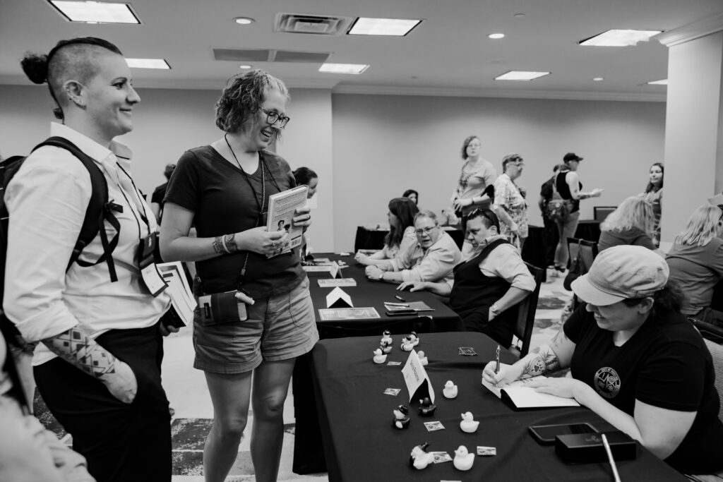 Candid moment captured by Tiny House Photo during a panel at the GCLS annual event in Albany, NY
