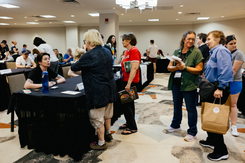 Candid moment captured by Tiny House Photo during a panel at the GCLS annual event in Albany, NY