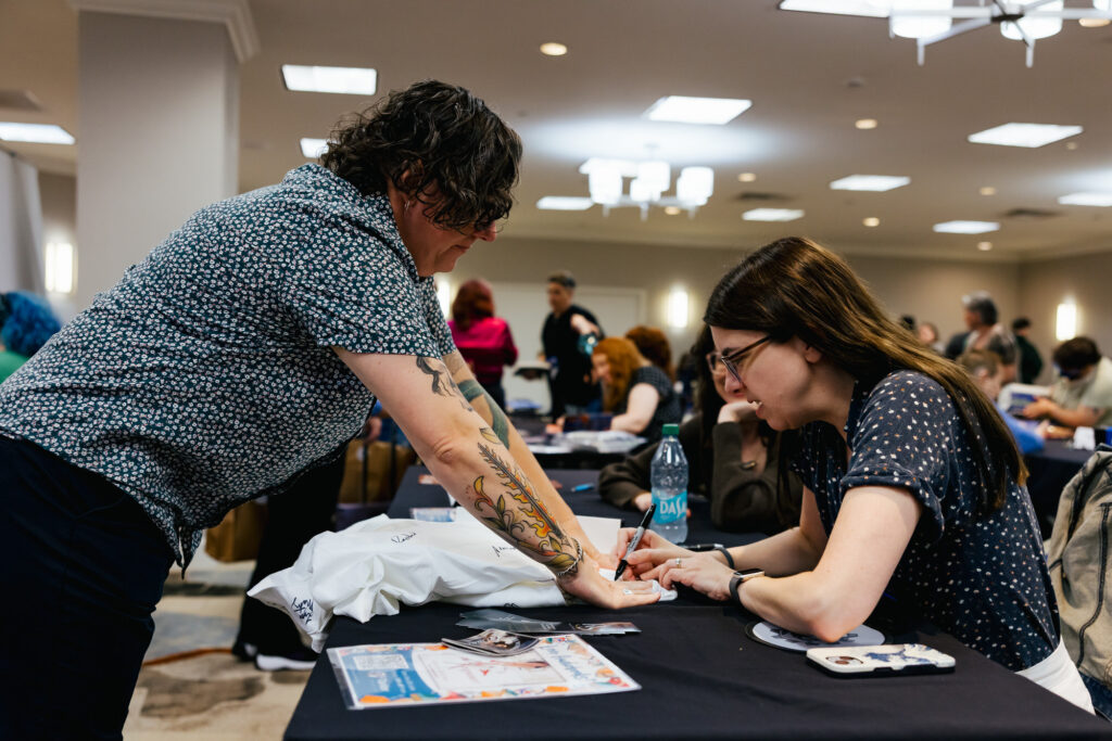 Candid moment captured by Tiny House Photo during a panel at the GCLS annual event in Albany, NY