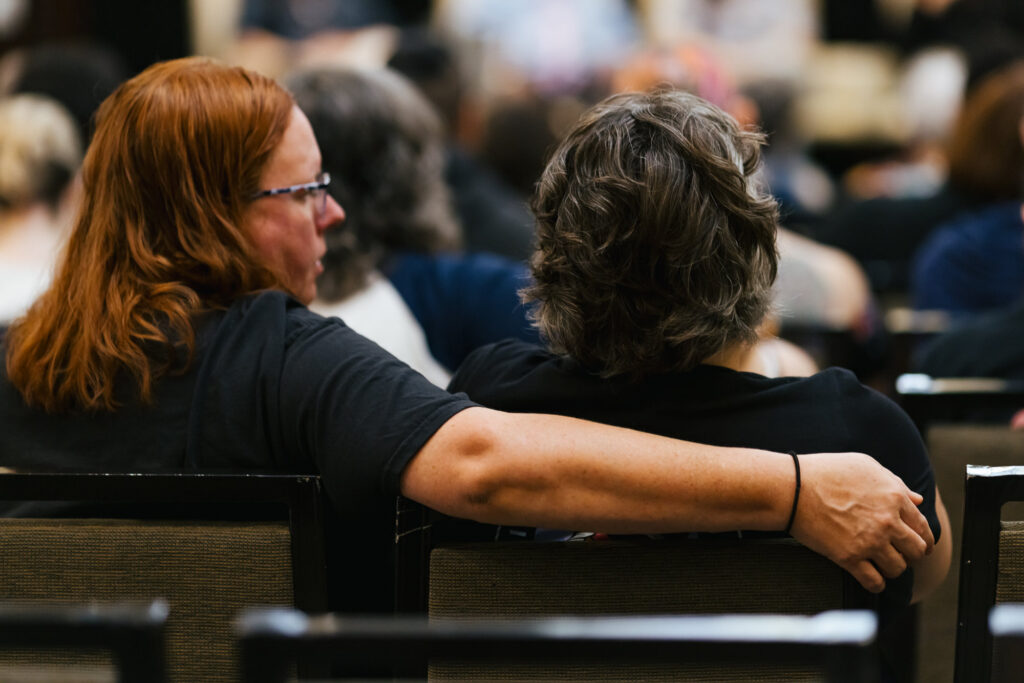 Candid moment captured by Tiny House Photo during a panel at the GCLS annual event in Albany, NY