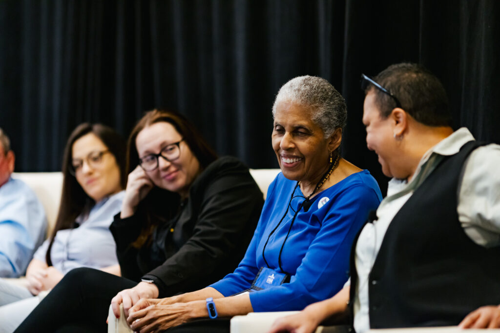 Candid moment captured by Tiny House Photo during a panel at the GCLS annual event in Albany, NY