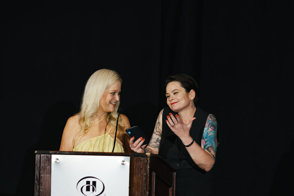 Candid moment captured by Tiny House Photo during a panel at the GCLS annual event in Albany, NY