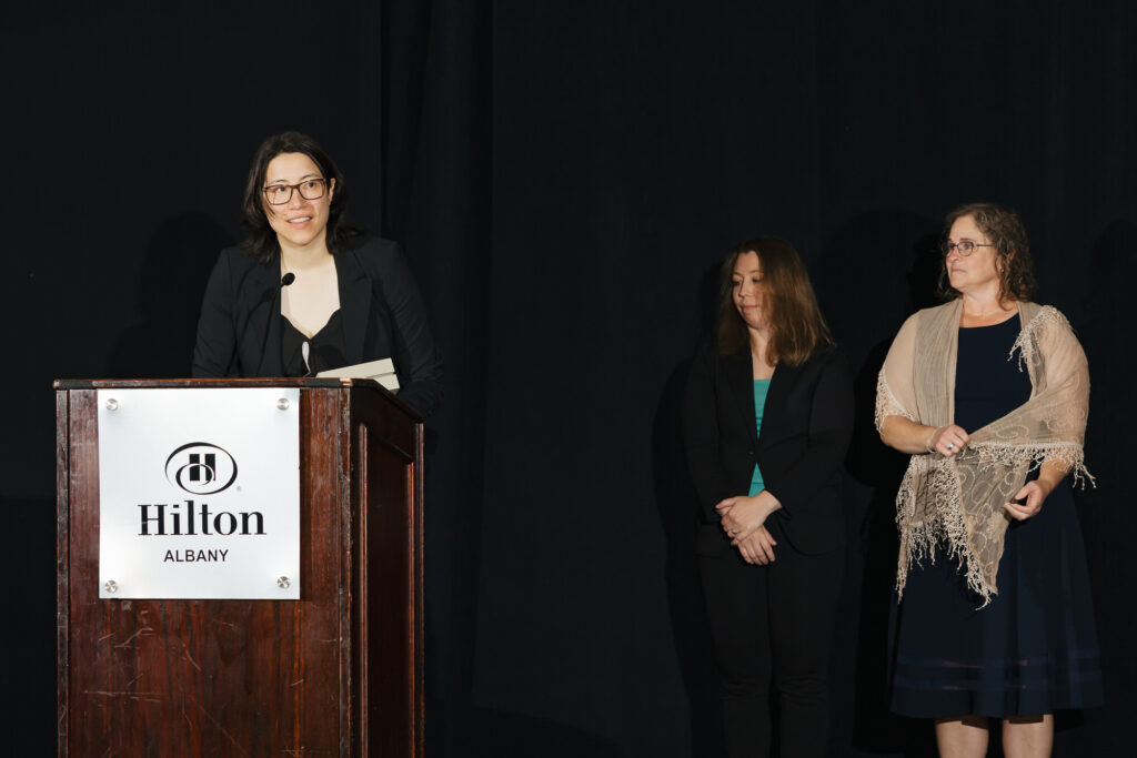 Candid moment captured by Tiny House Photo during a panel at the GCLS annual event in Albany, NY
