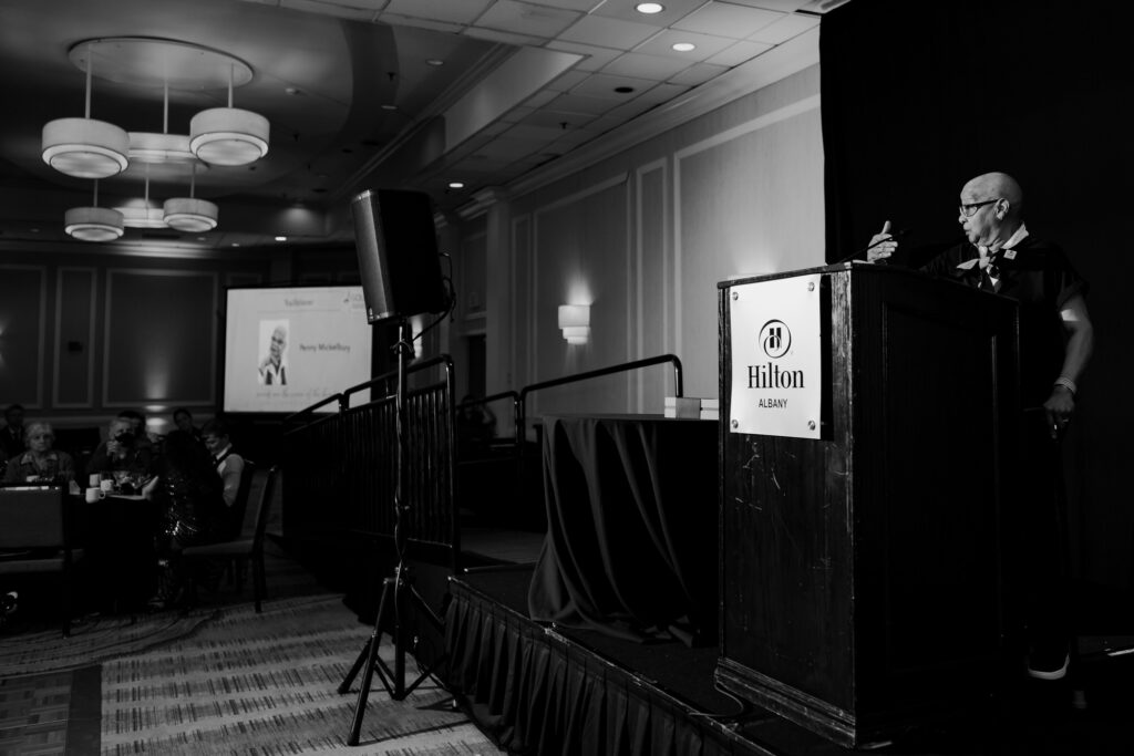 Candid moment captured by Tiny House Photo during a panel at the GCLS annual event in Albany, NY