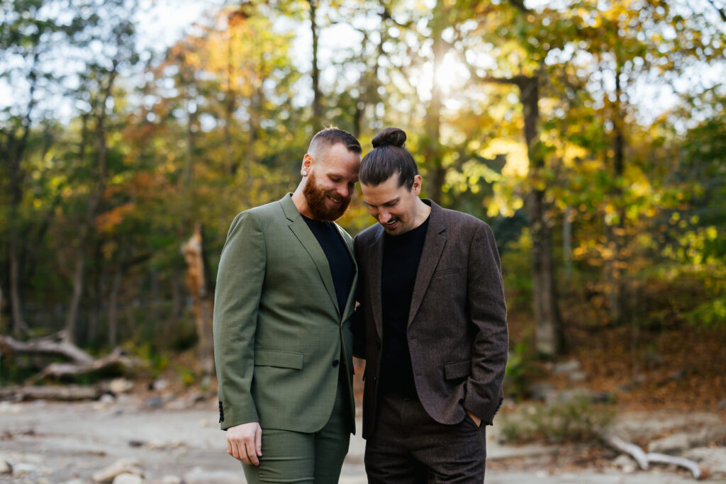 LGBTQ+ Destination Elopement in the fall in Vermont