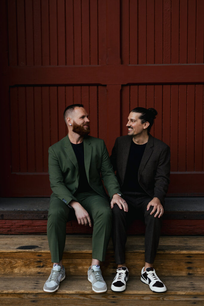 LGBTQ+ Destination Elopement in the fall in Vermont