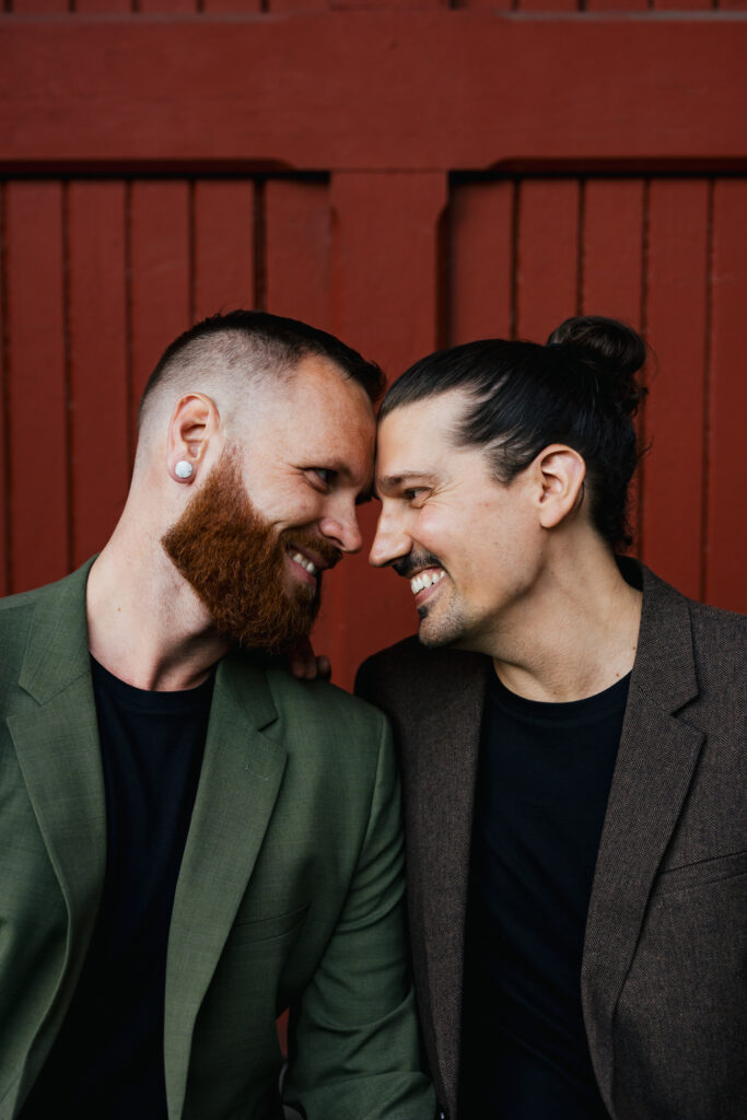 LGBTQ+ Destination Elopement in the fall in Vermont