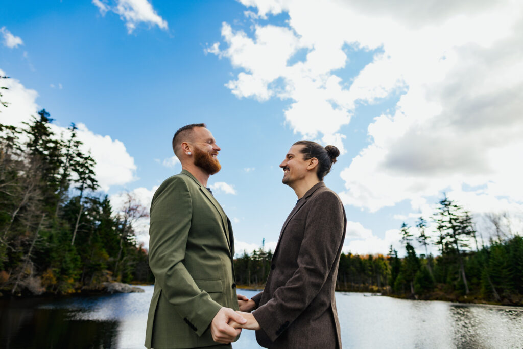 Fall Destination Elopement Brattleboro Vermont LGBTQ+