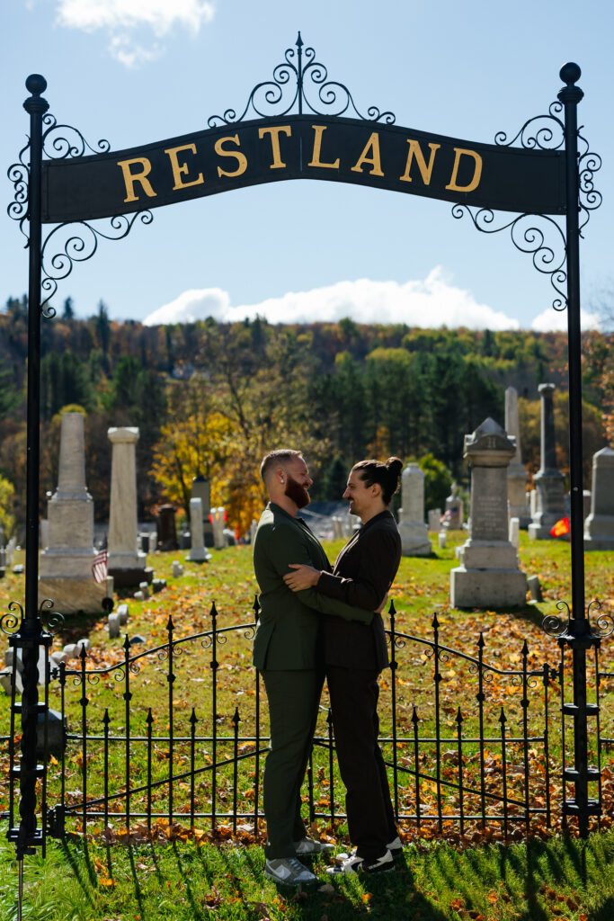 Fall Destination Elopement Brattleboro Vermont LGBTQ+