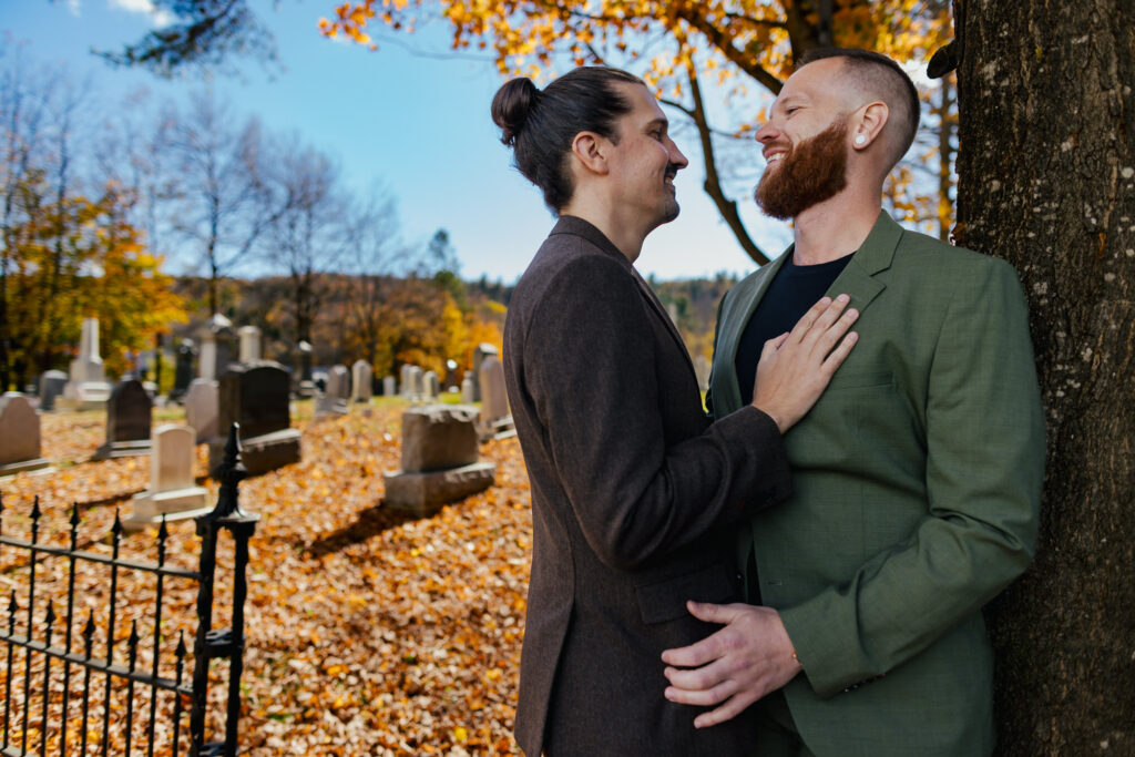 Fall Destination Elopement Brattleboro Vermont LGBTQ+