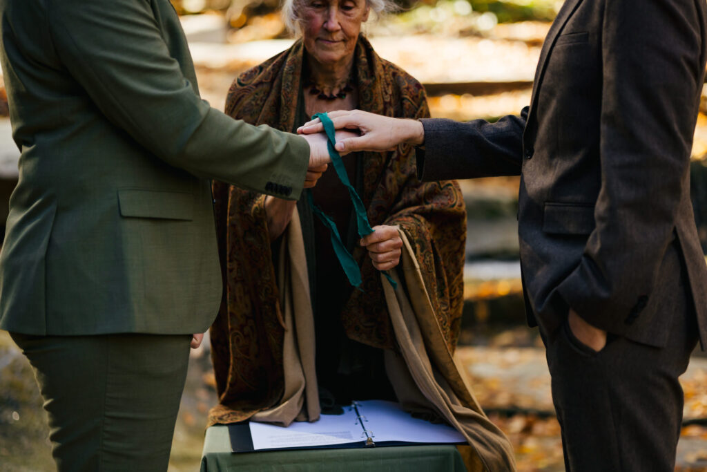 LGBTQ+ Destination Elopement in the fall in Vermont
