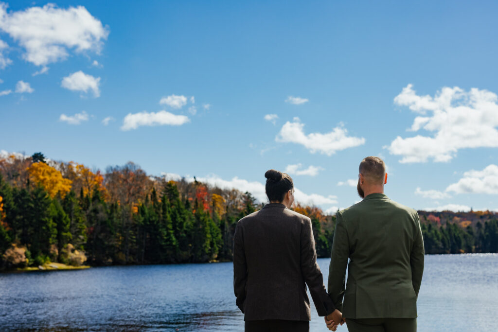 Fall Destination Elopement Brattleboro Vermont LGBTQ+