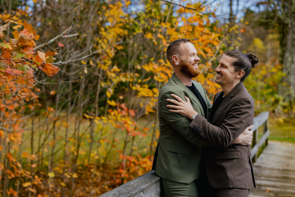 Fall Destination Elopement Brattleboro Vermont LGBTQ+