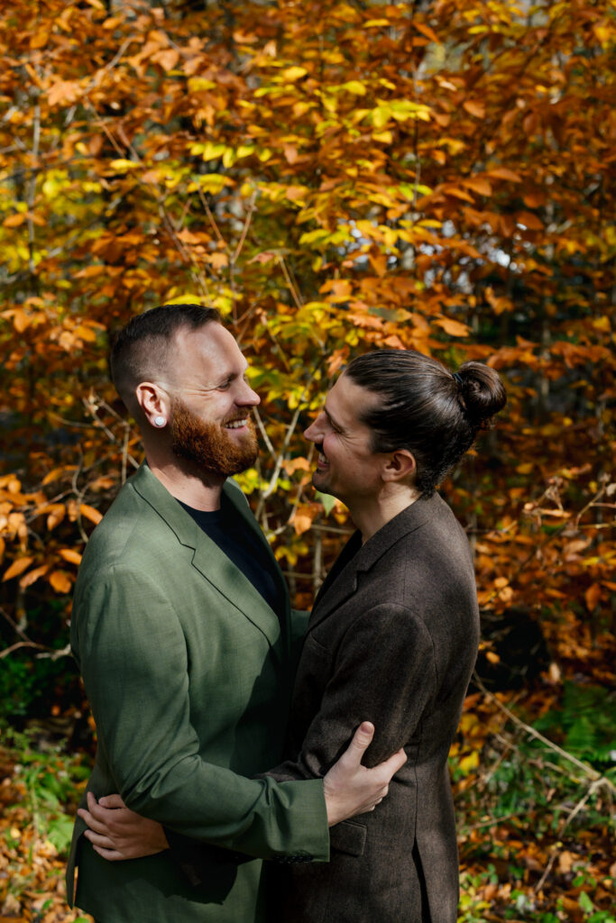 Fall Destination Elopement Brattleboro Vermont LGBTQ+