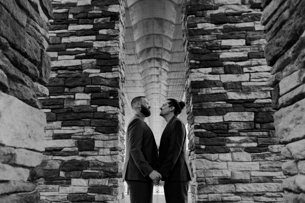 LGBTQ+ Destination Elopement in the fall in Vermont