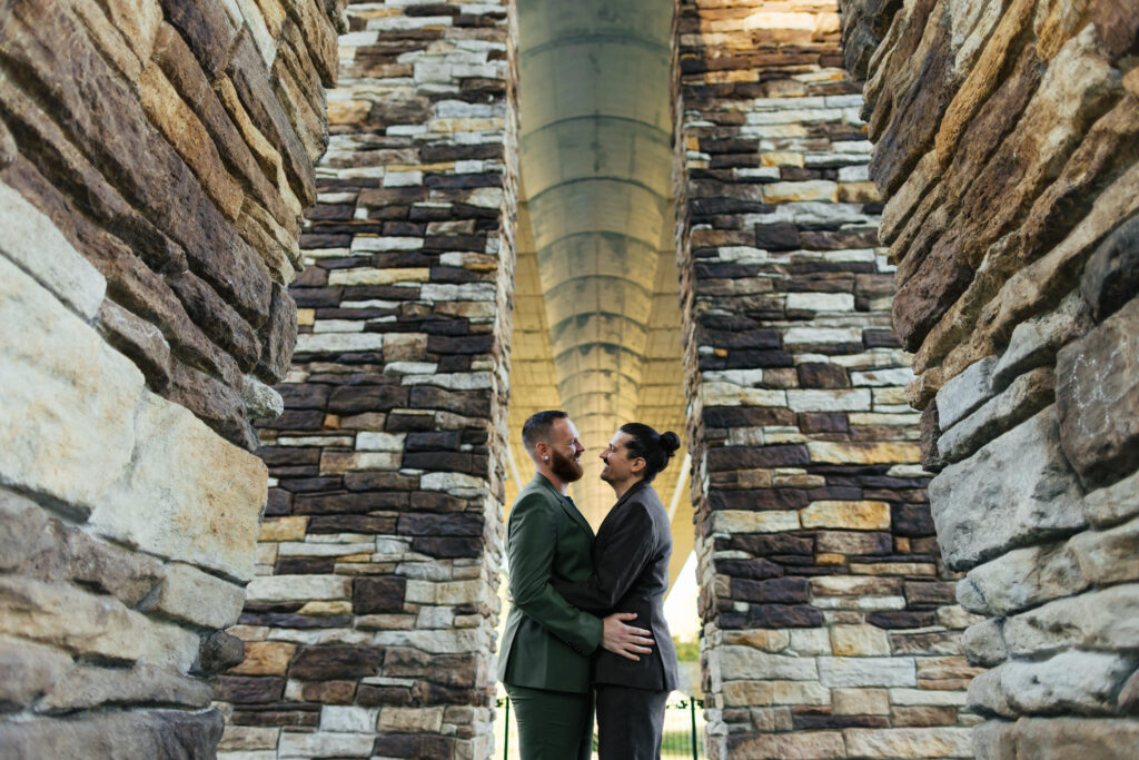 LGBTQ+ Destination Elopement in the fall in Vermont