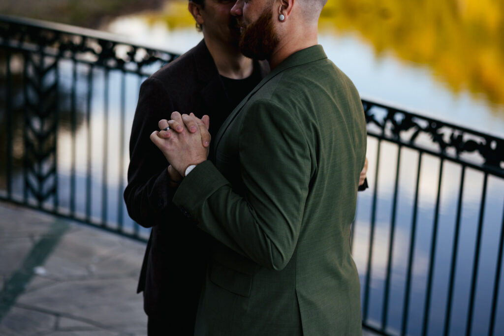 LGBTQ+ Destination Elopement in the fall in Vermont
