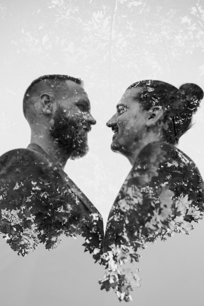 LGBTQ+ Destination Elopement in the fall in Vermont