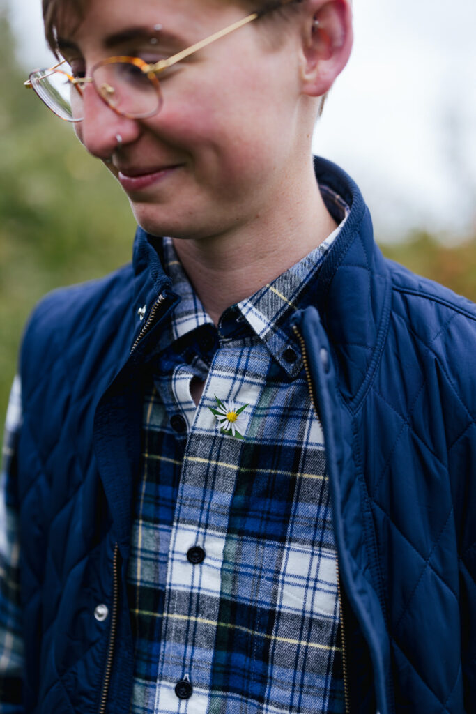 Fall Engagement Photos Apple Picking