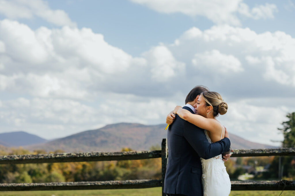 Mountain Top Resort Wedding Bride and Groom