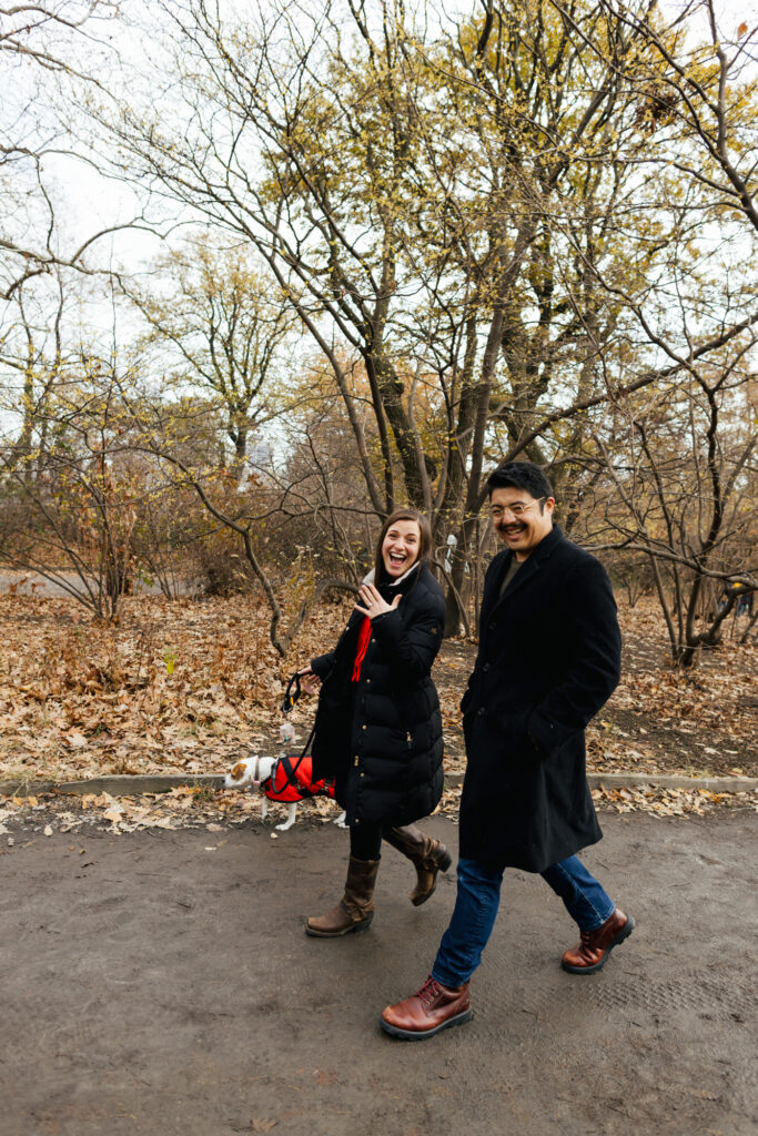 Candid Engagement Photos Central Park