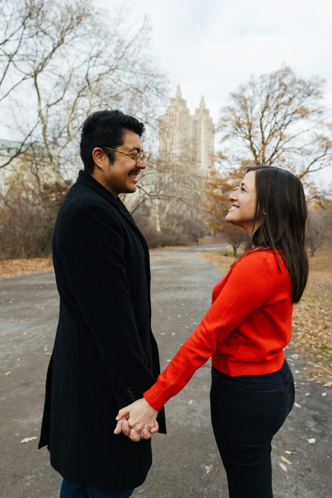 Candid Engagement Photos Central Park