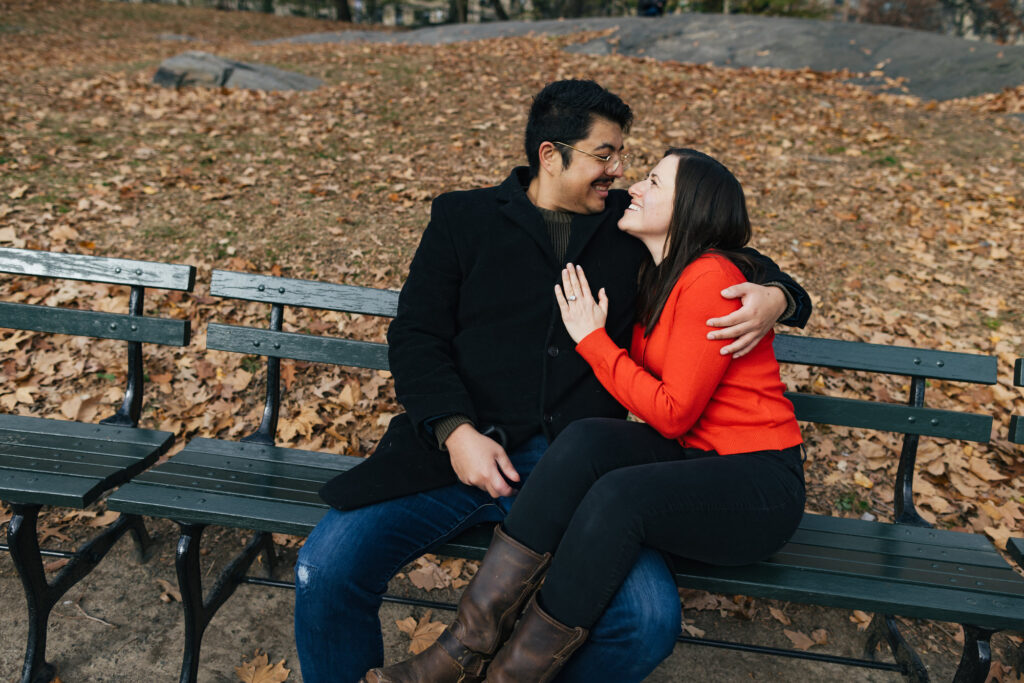 Candid Engagement Photos Central Park
