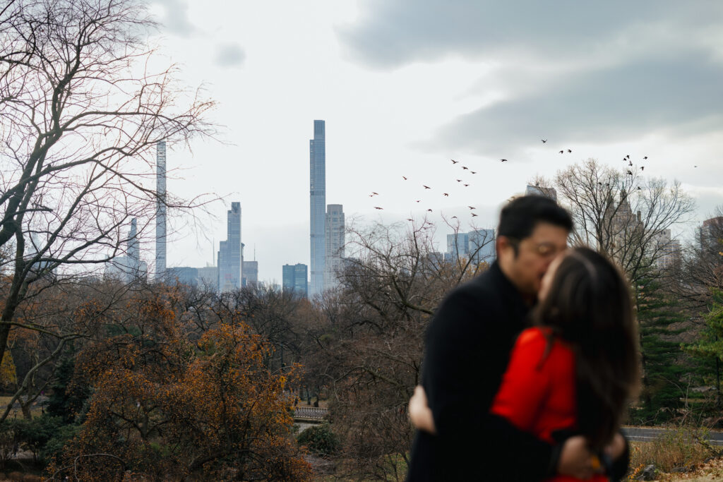 Cinematic Engagement Photos Central Park