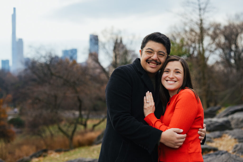 Cinematic Engagement Photos Central Park
