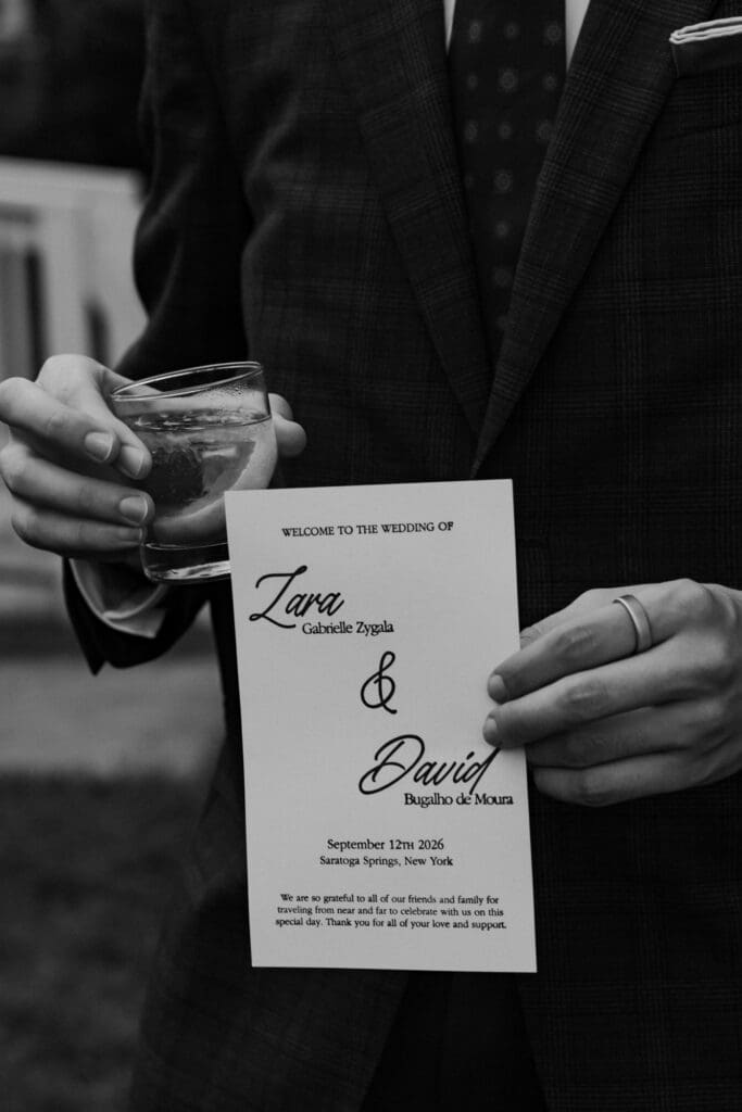 Saratoga Springs Documentary Wedding Photographer